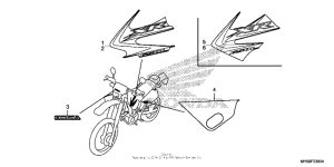 XR650L Наклейки