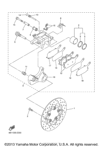YZF-R1S Задний суппорт