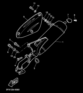 CW50RS Выхлопная система