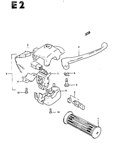 CS50 Front brake lever - switch