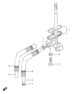 RG125 Топливный кран