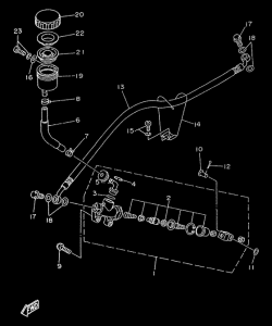 TZR50 - maitre-cylindre ar