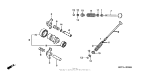 CHF50A Распределительный вал и клапана