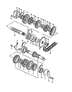 GS1000 Трансмиссия