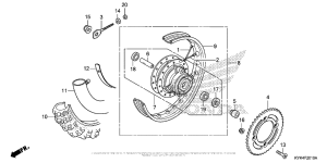 CRF110F Переднее колесо