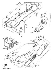 FZR750 Боковые обтекатели