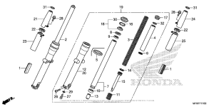 VT1300CT Front Fork (1)