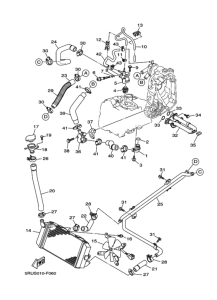 YP400G Радиатор и шланг