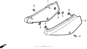 XR100 Боковые обтекатели
