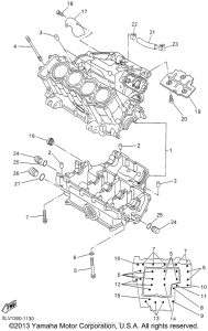 FZS1000NC Картер двигателя