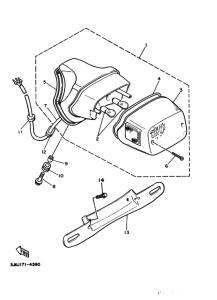 XV1100 Taillight unit ass`y