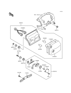 ZX600 Задний фонарь