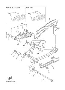 TTR90EW Rear arm & suspension