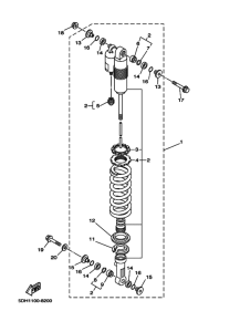 YZ125 Задняя подвеска