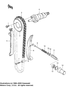 KZ200 Camshaft / chain / tensioner