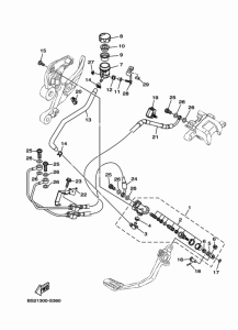 FZ09 Задний торм цилиндр