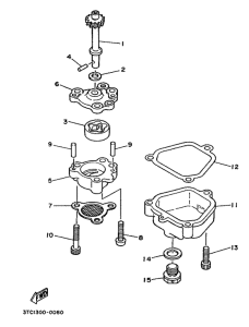 TZ250 Масляный насос