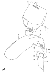 DR650 Фара головного света