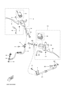 VP300 M. cylinder for disk brake