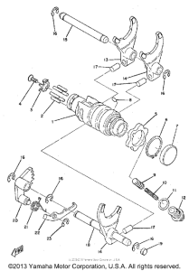 TY250A Переключение скоростей