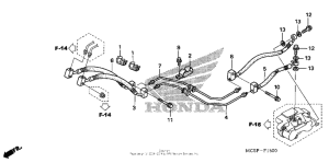 ST1300P (ABS) Задние тормозные трубки