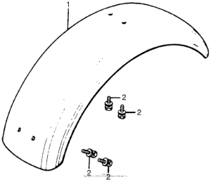 CT70 Задний бампер