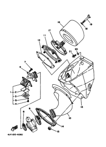YZ125 YZ125F Впускная система