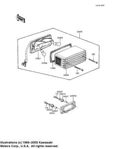 KZ1000 Taillight unit ass`y