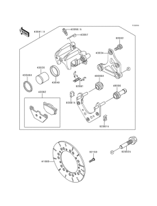 ZG1200 Задний тормоз
