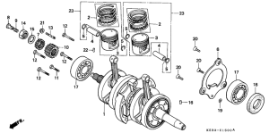 CA125 Crankshaft / piston