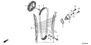  Cam chain + tensioner