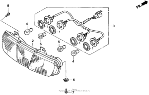 ST1100 Задний фонарь
