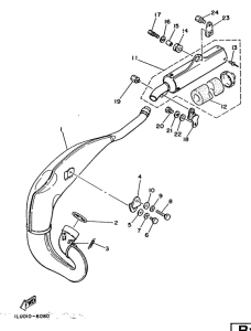 YZ250 Выхлопная система
