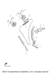 YZ250FAL Цепь механизма газораспределения