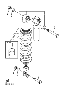 WR250R Задняя подвеска