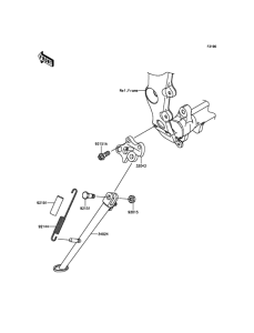 ZX600 Подножка