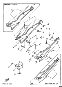 TZR125 Боковые обтекатели