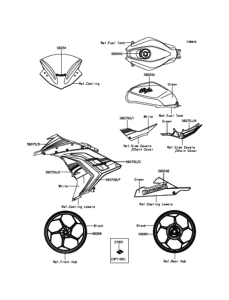 EX250 デカール(グリーン)(LGFA)