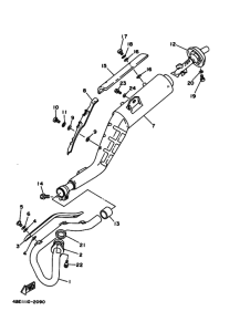 XT225 XT225R Выхлоп