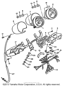 XV750B Приборы