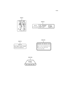 KH125 Лейбл предостережения