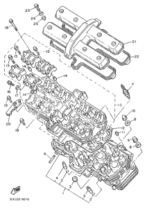 FZR1000 Головка цилиндров