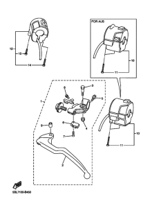 YZF-R6S Interruptor  manillar&palanc