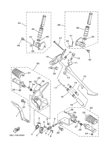 XVS1100 Stand. footrest