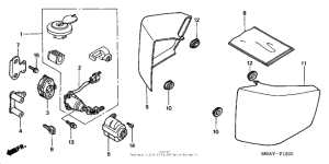 VT750C Боковые обтекатели