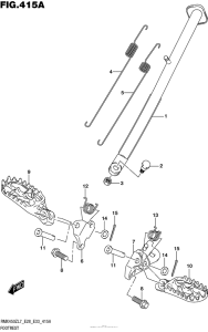 RMX450 Подножки