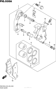 RM-Z250 Передние тормоза