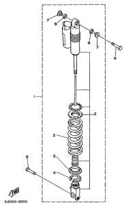 YZ125 Задняя подвеска