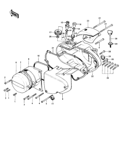 KH500 Крышки двигателя