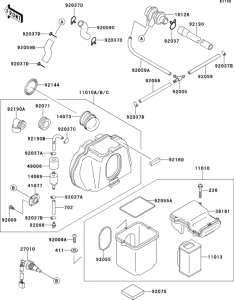 ZR750 Air cleaner(1 / 2)